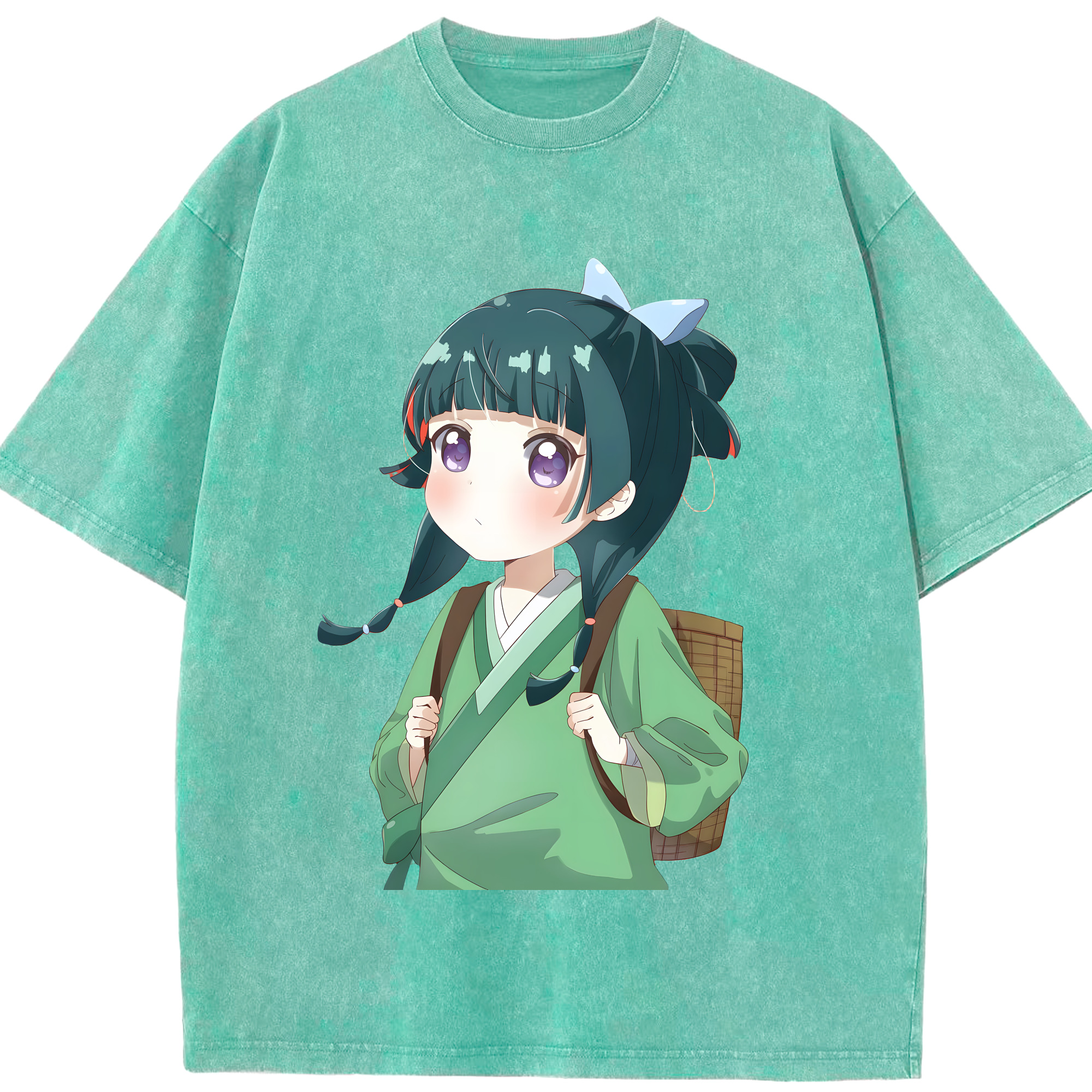 （画像用） 薬屋のひとりごと The Apothecary Diaries 綿100% ヴィンテージ風 半袖Tシャツ（フロントプリント）